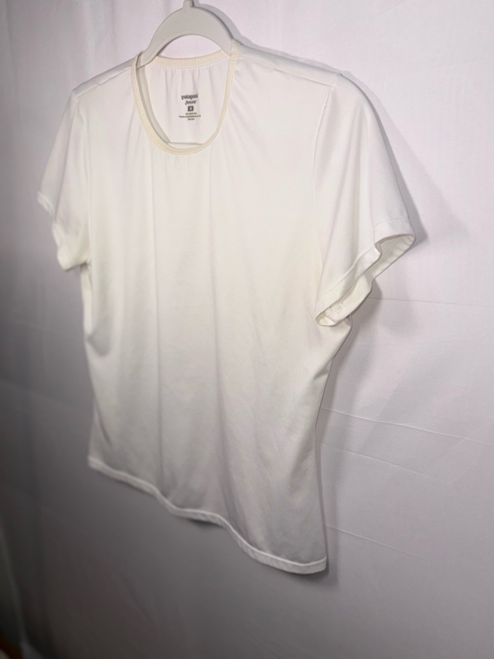 Patagonia Women Capilene Athletic Crew Neck Short Sleeve Tee White Size Medium - Picture 3 of 16